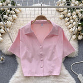 Crisp & Cool Crop Tee – Timeless Appeal